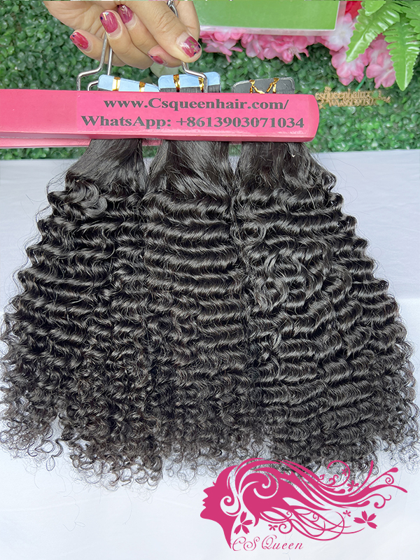 Raw Kinky Curly Tape In Extension Raw Hair (50g/pack. 20pcs/pack)